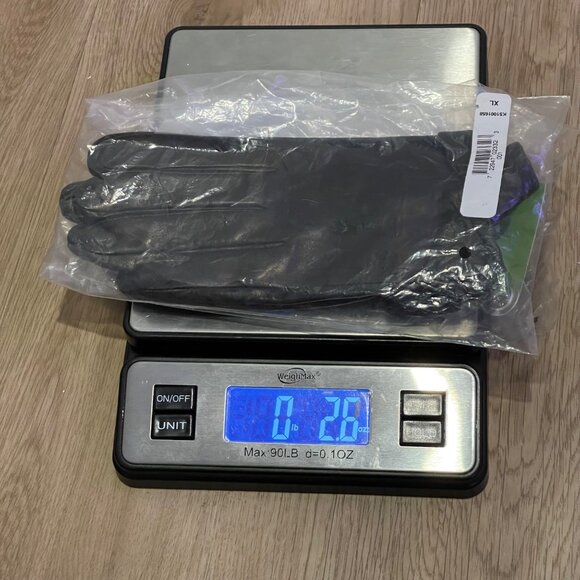 NWT Kate Spade Black Leather Self Knot Bow Gloves XL Style #KS1001658 New - Picture 7 of 7